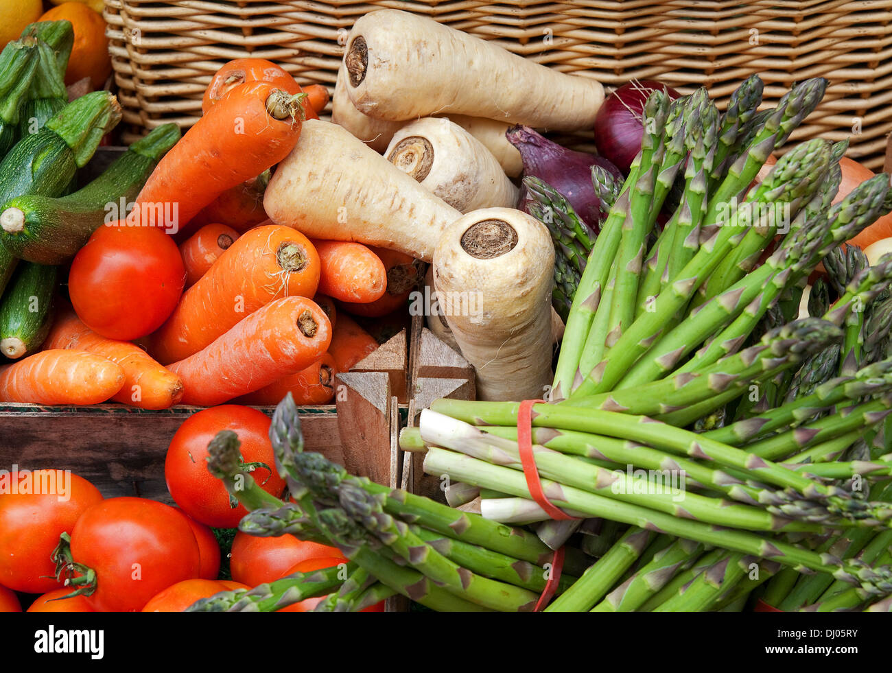 Organic vegetables Stock Photo