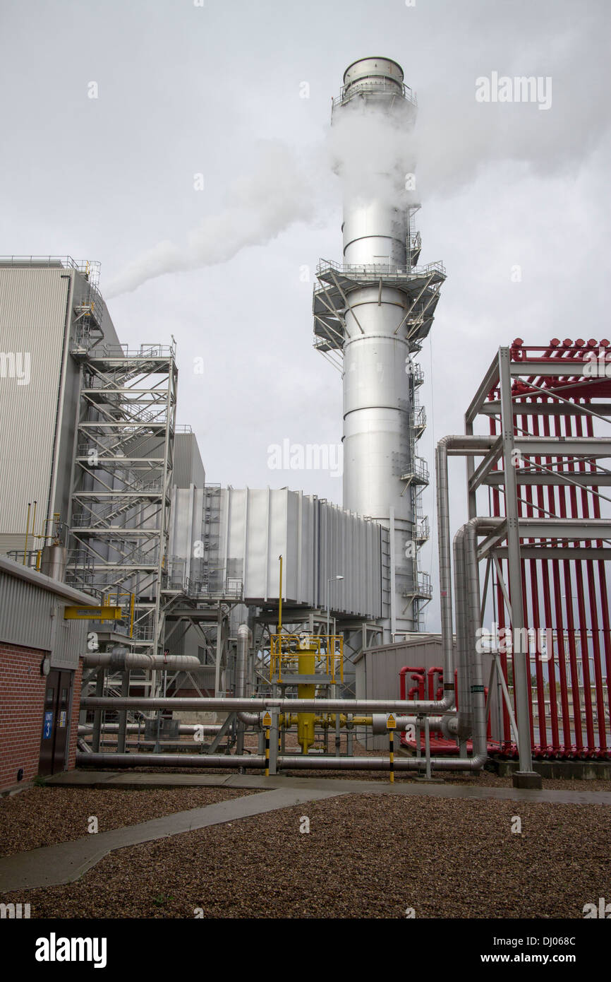 RWE npower Staythorpe gas-fired power station located in Nottinghamshire which can generate 1,650MW of electricity Stock Photo