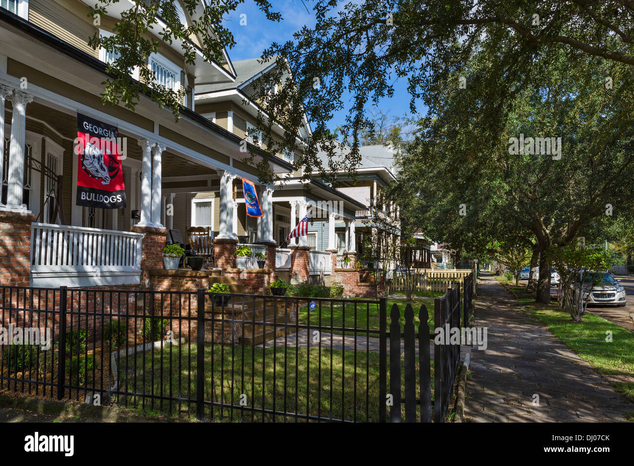 Houses North Pearl Street in the historic Springfield district of