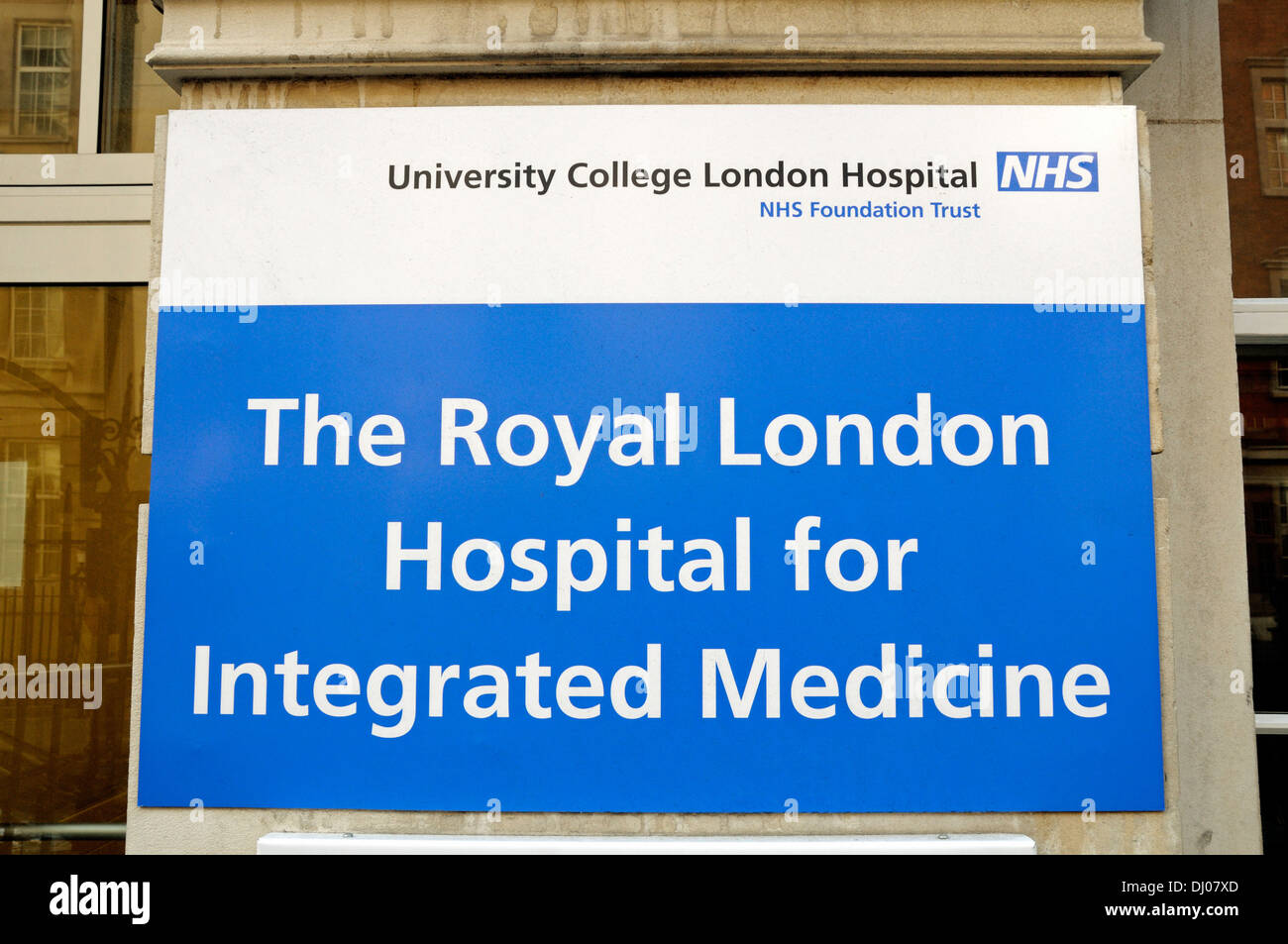 The Royal London Hospital for Integrated Medicine sign Bloomsbury London England UK Stock Photo
