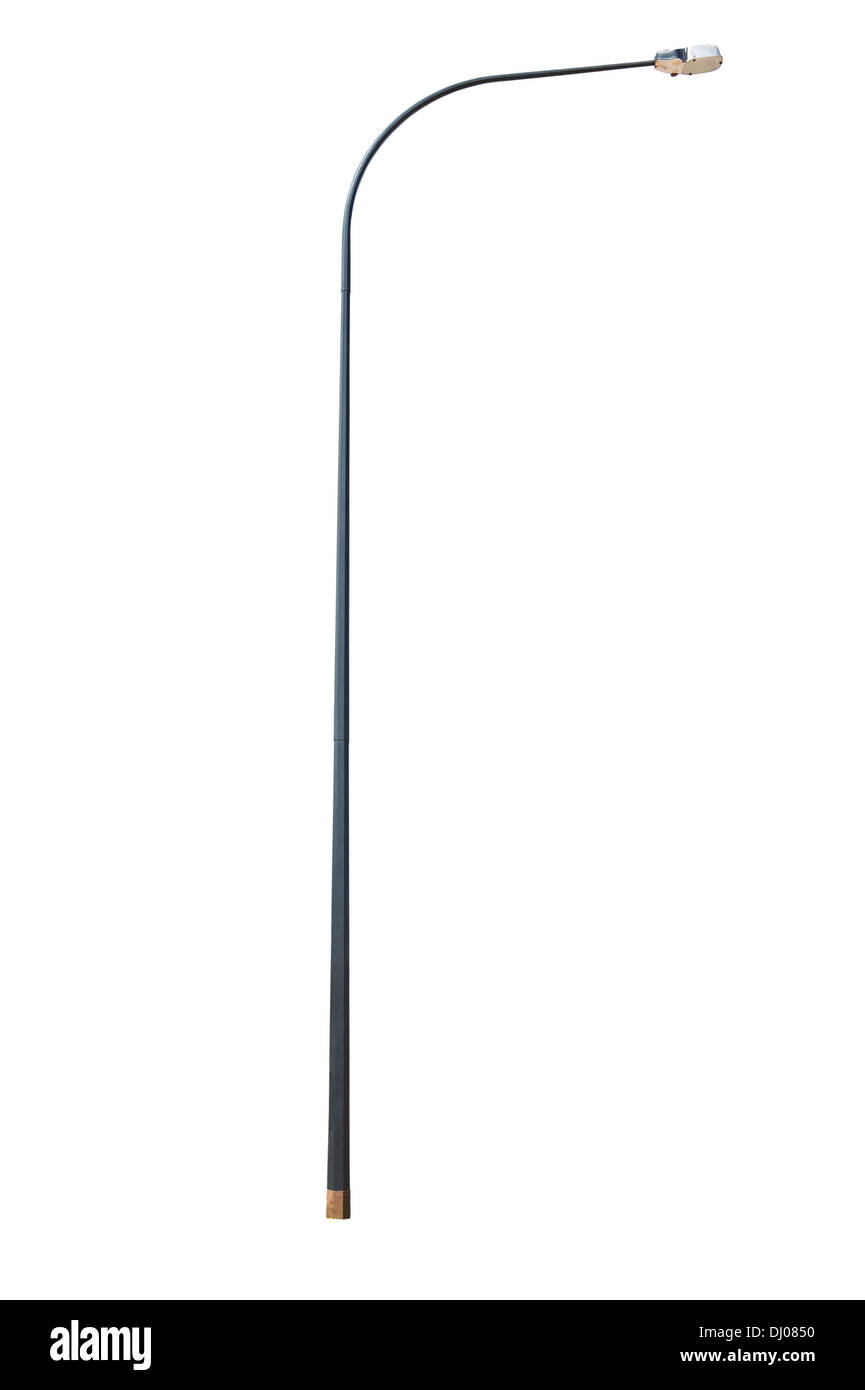 street lamppost isolated on white background Stock Photo