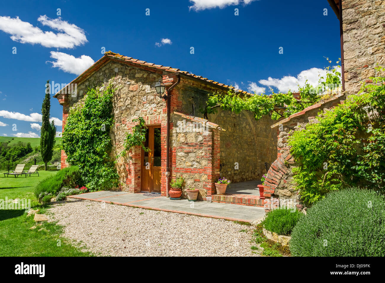 Summer Cottage Agriturismo In Tuscany Italy Stock Photo 62702407