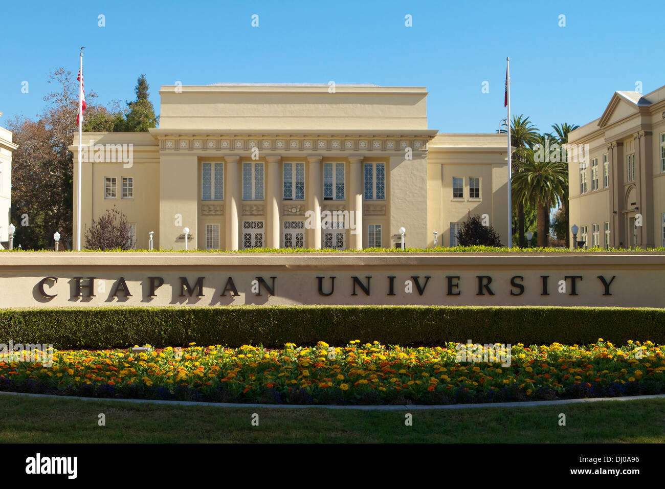 Chapman University campus in the city of Orange California USA Stock Photo