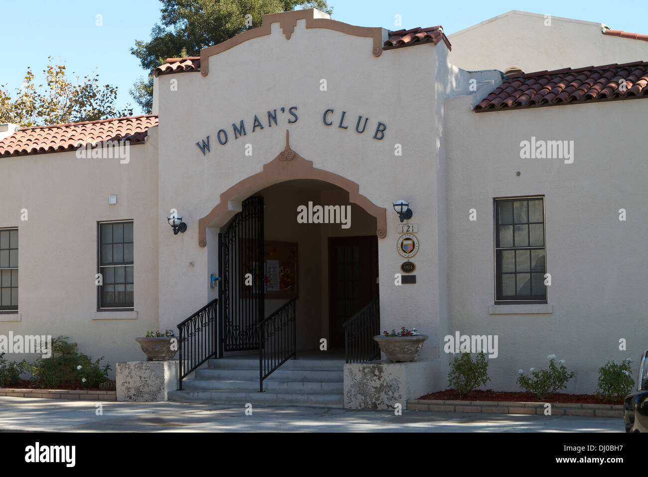 The Woman’s Club of Orange is an organization of women dedicated to the promotion of friendship and service . Orange California Stock Photo