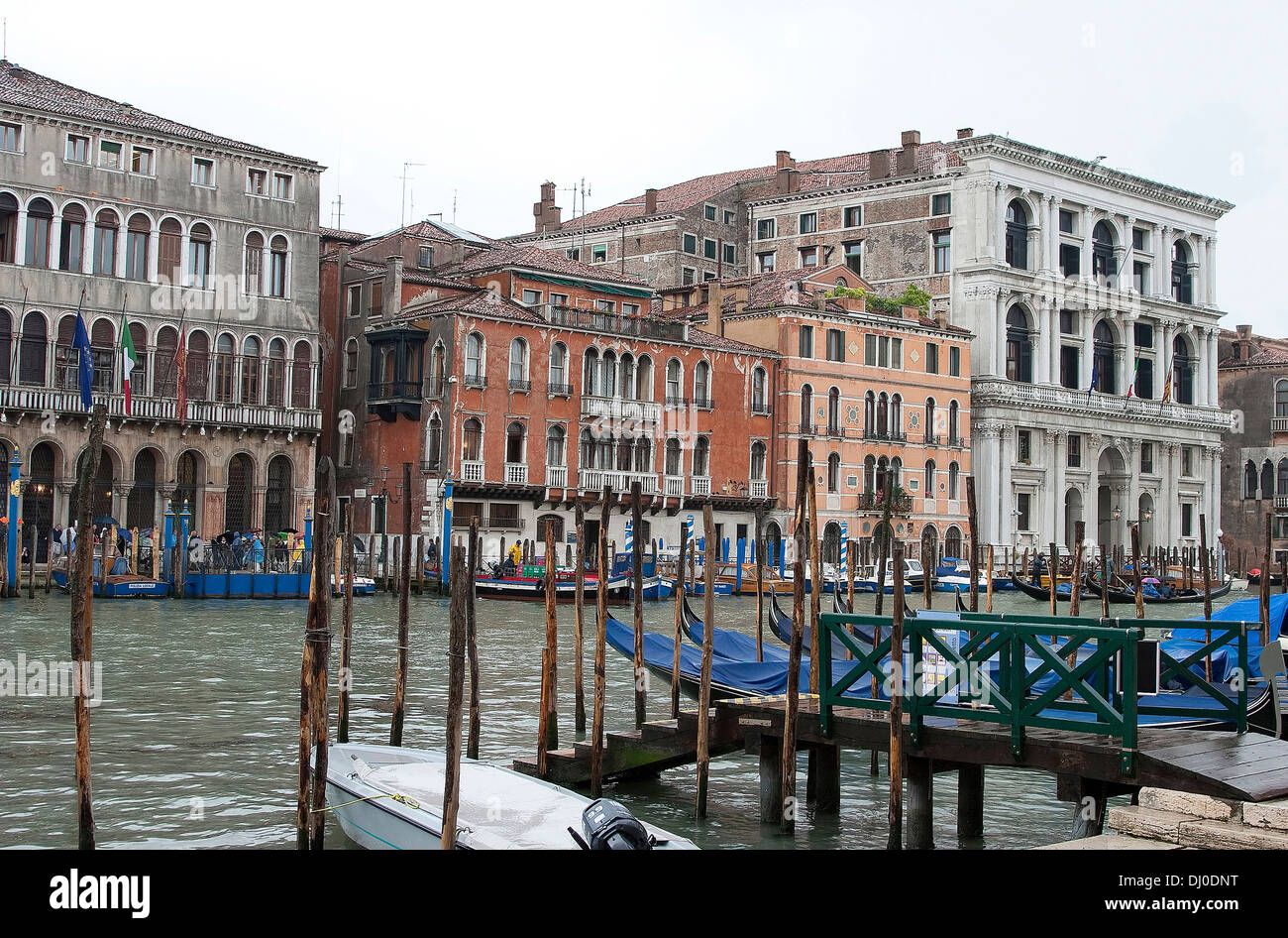 View across from Riva del Vin in Venice, Italy. Stock Photo