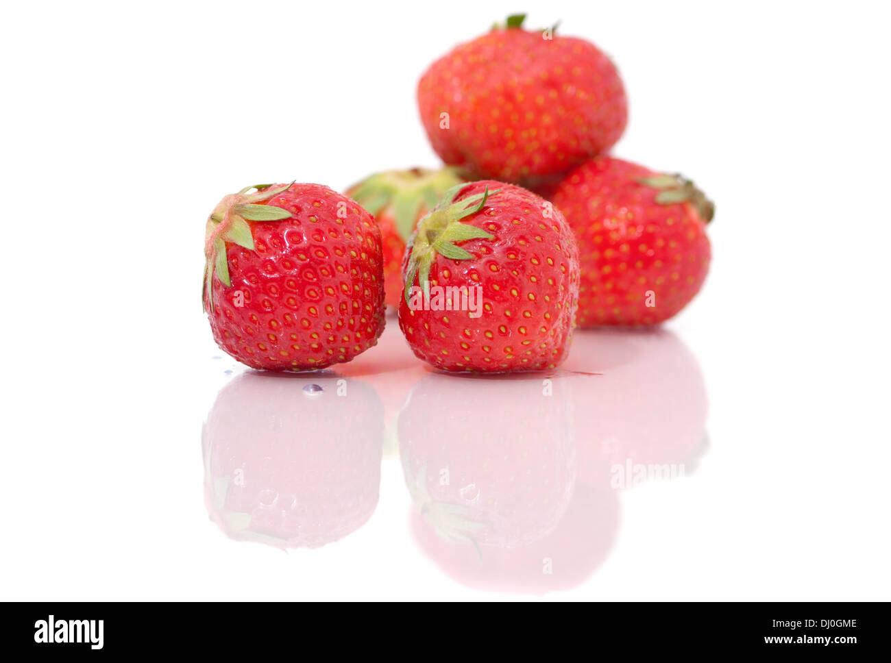Beautiful strawberries isolated on white background Stock Photo - Alamy