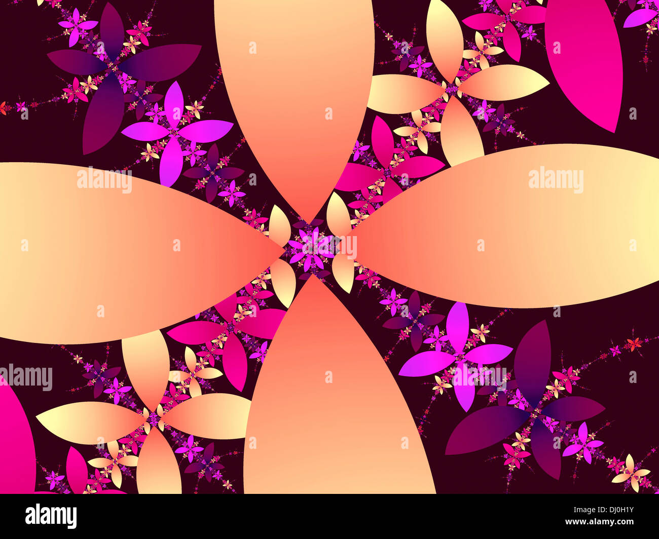 Abstract Illustration Of Flower Petals Stock Photo