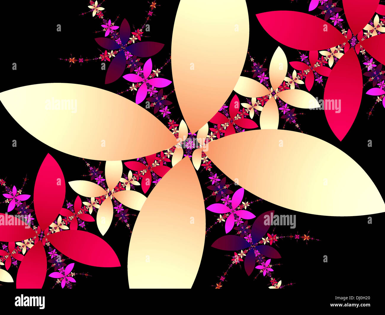 Abstract Illustration Of Flower Petals Stock Photo
