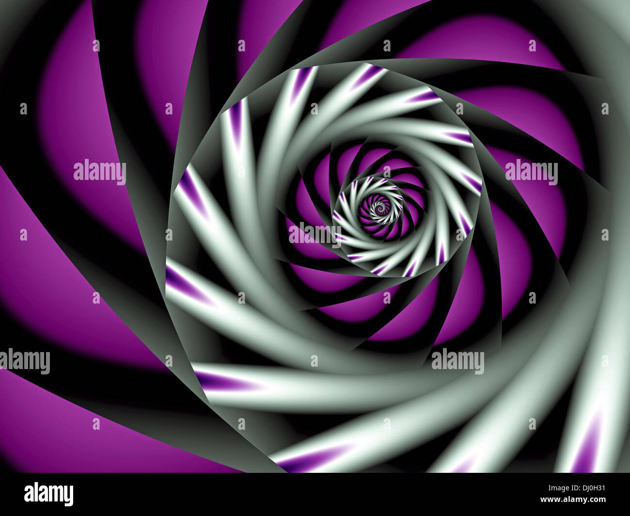 Metallic Spiral Illustration Stock Photo Alamy