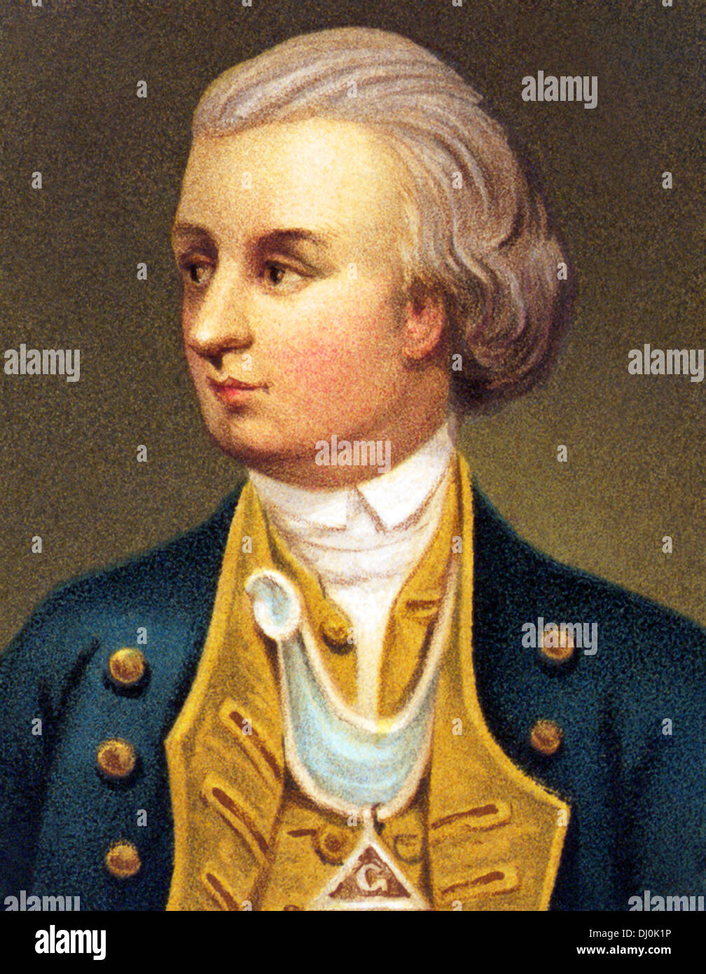 Vintage portrait of David Wooster Stock Photo Alamy