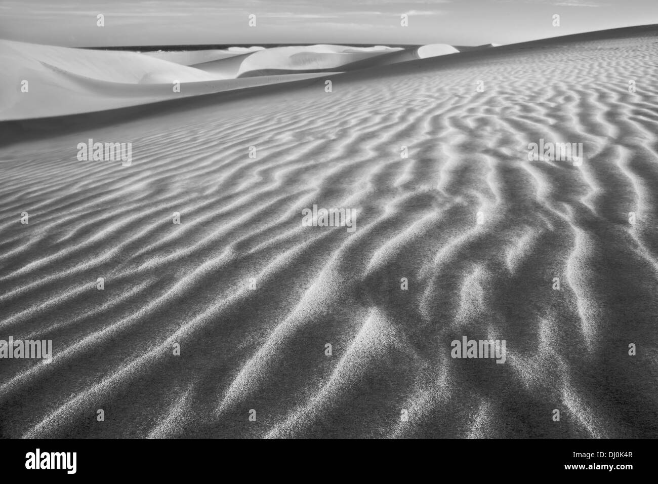 Dunes scenery of Dunas Maspolomas, Gran Canaria, Spain Stock Photo
