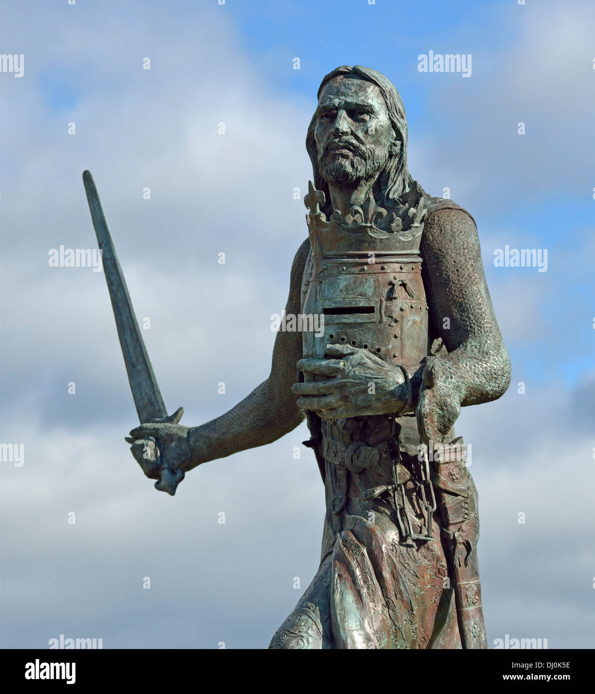 Statue of King Edward I. BurghbySands, Cumbria, England, United