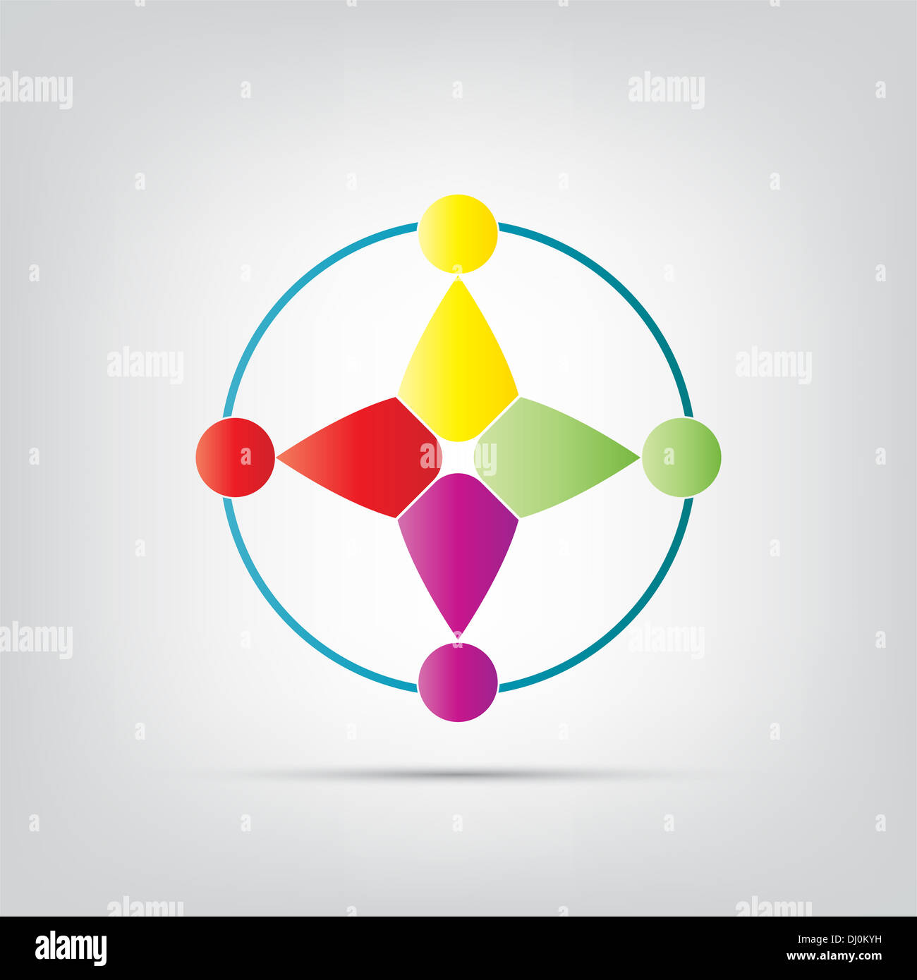 Abstract colorful circle icon hi-res stock photography and images - Alamy
