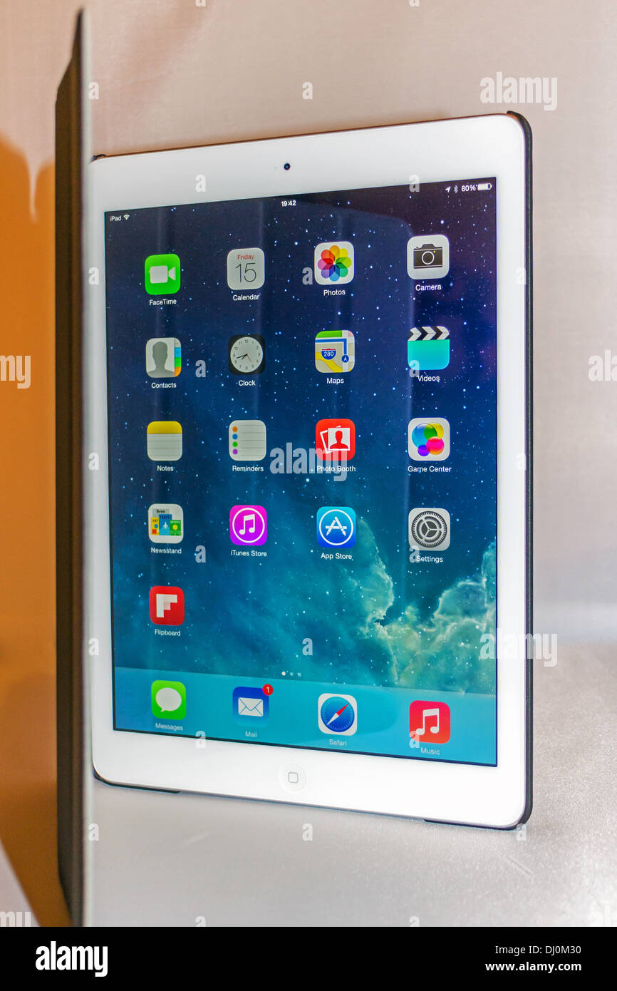 iPad AIr in Third Party Smart Case Stock Photo