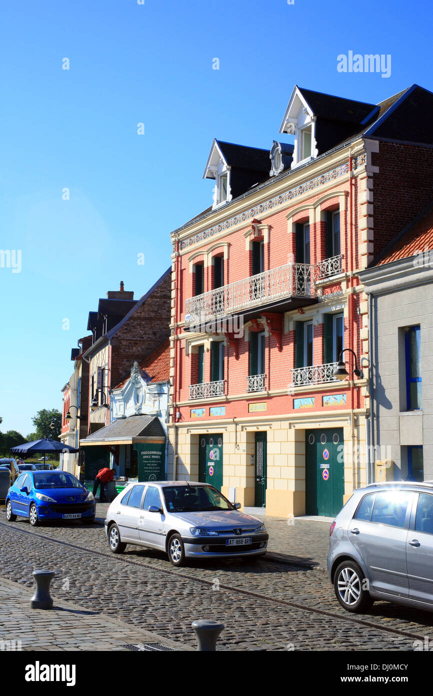 Town house on Quai Blavet, St Valery sur somme, Somme, Picardy, France