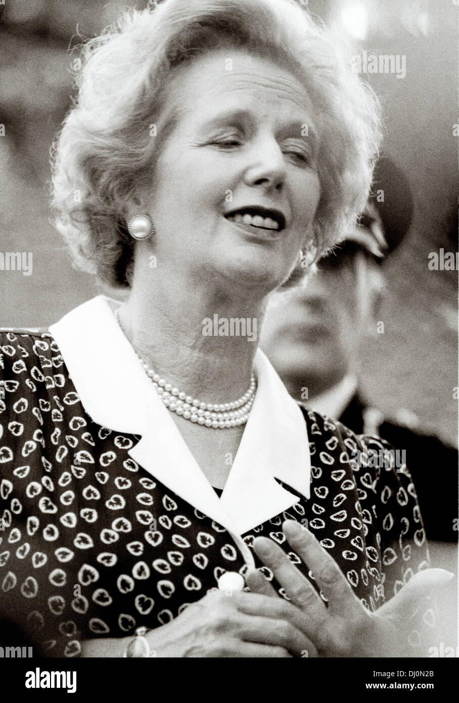 Former Conservative or Tory MP and Prime Minister Margaret Thatcher. Politician and former Member of Parliament Stock Photo
