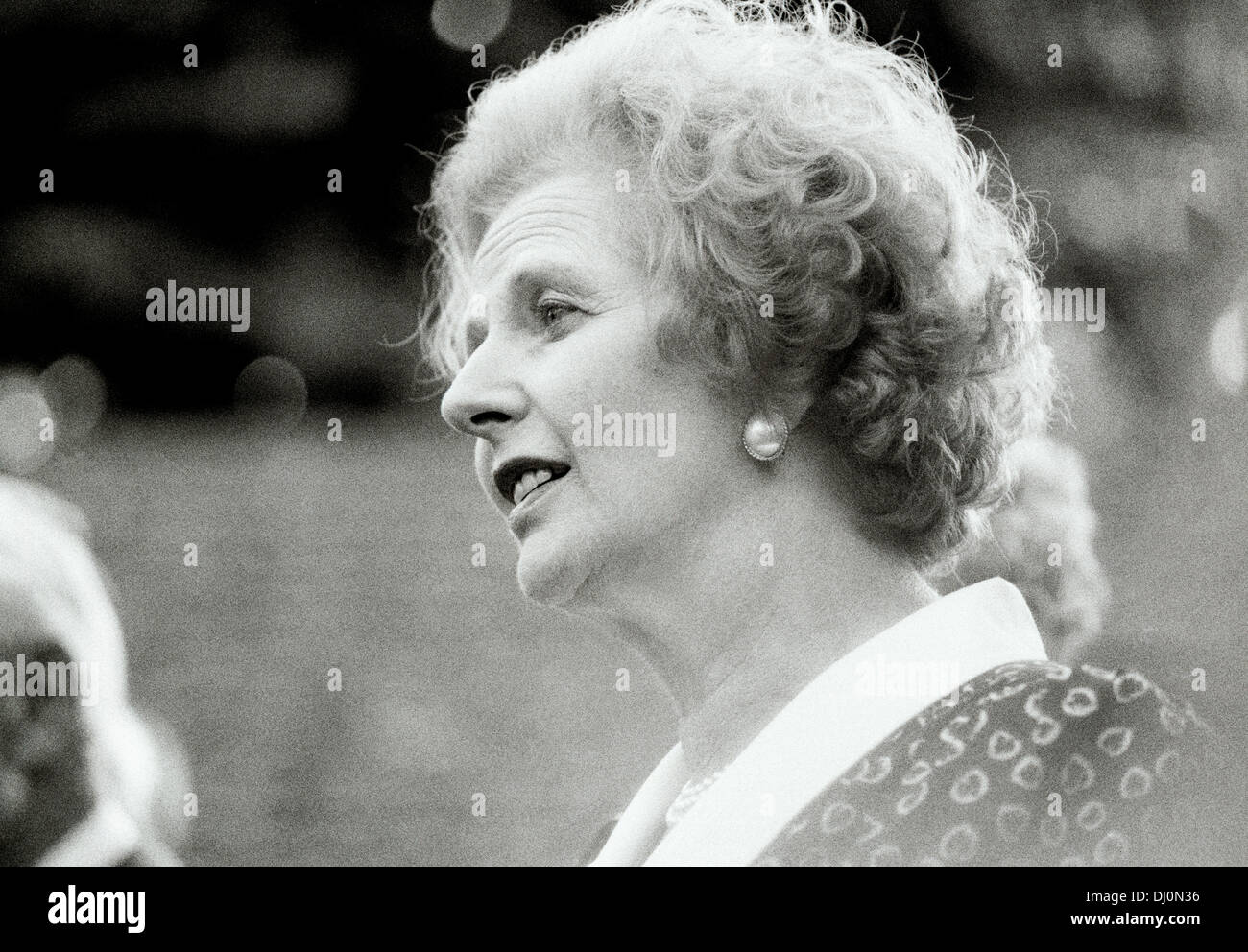 Former Conservative or Tory MP and Prime Minister Margaret Thatcher. Politician and former Member of Parliament Stock Photo