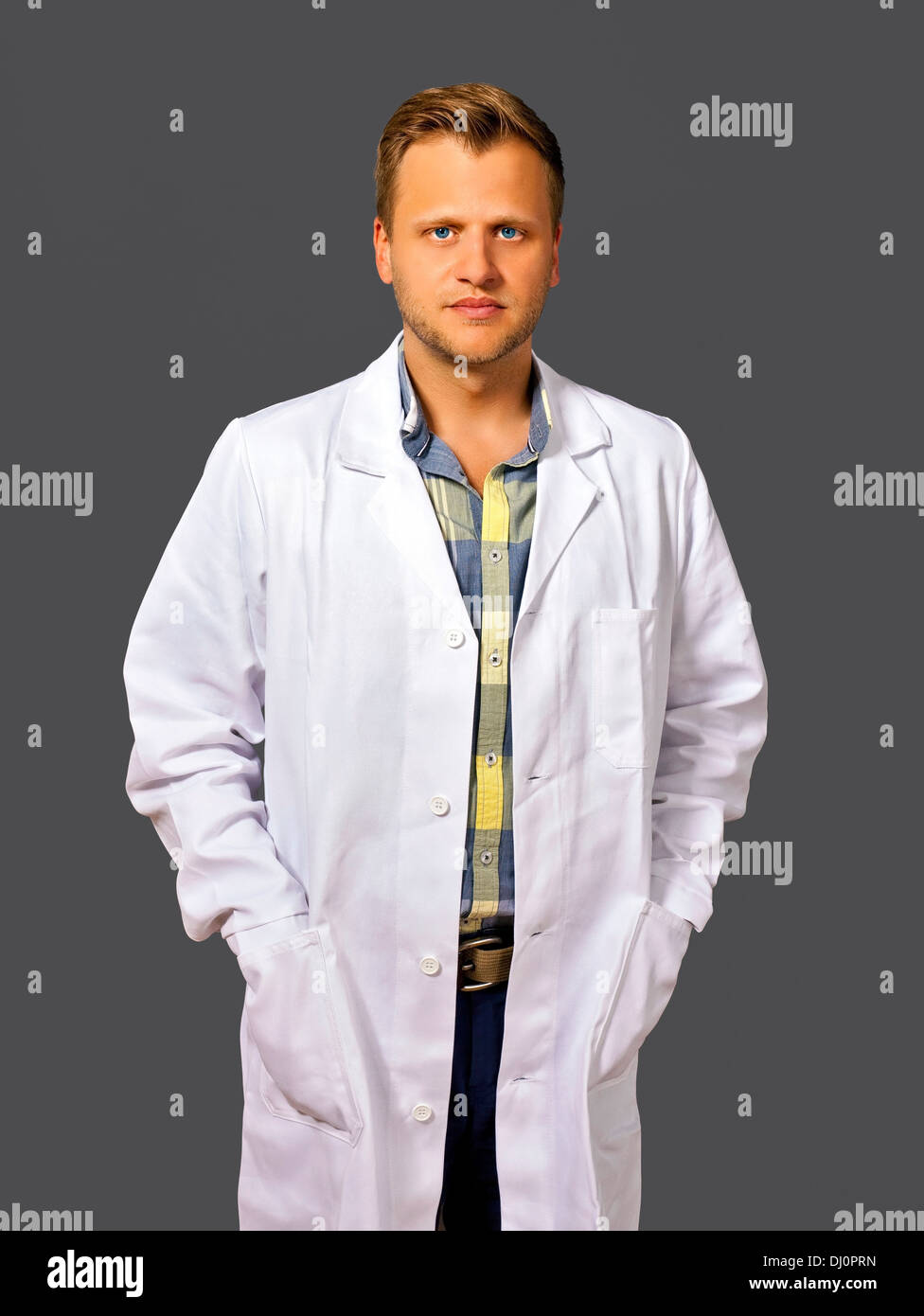 Young male scientist or doctor Stock Photo