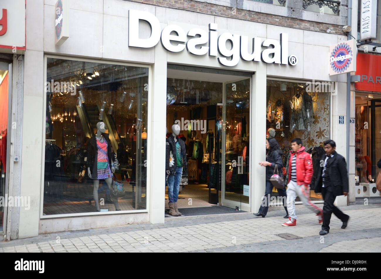 Desigual fashion shop at Pont d'lle Liege Belgium Stock Photo