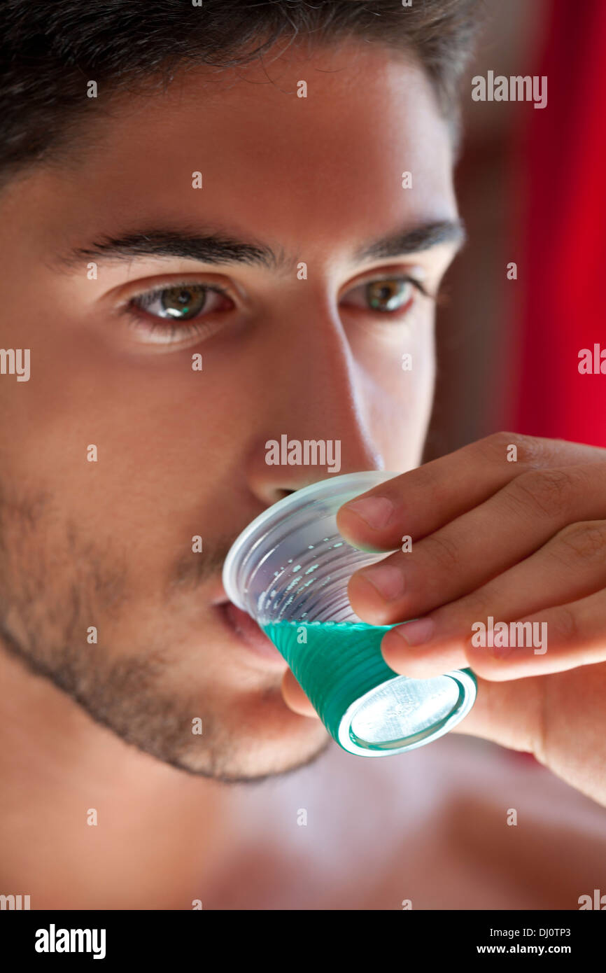 oral hygiene,mouthwash Stock Photo Alamy