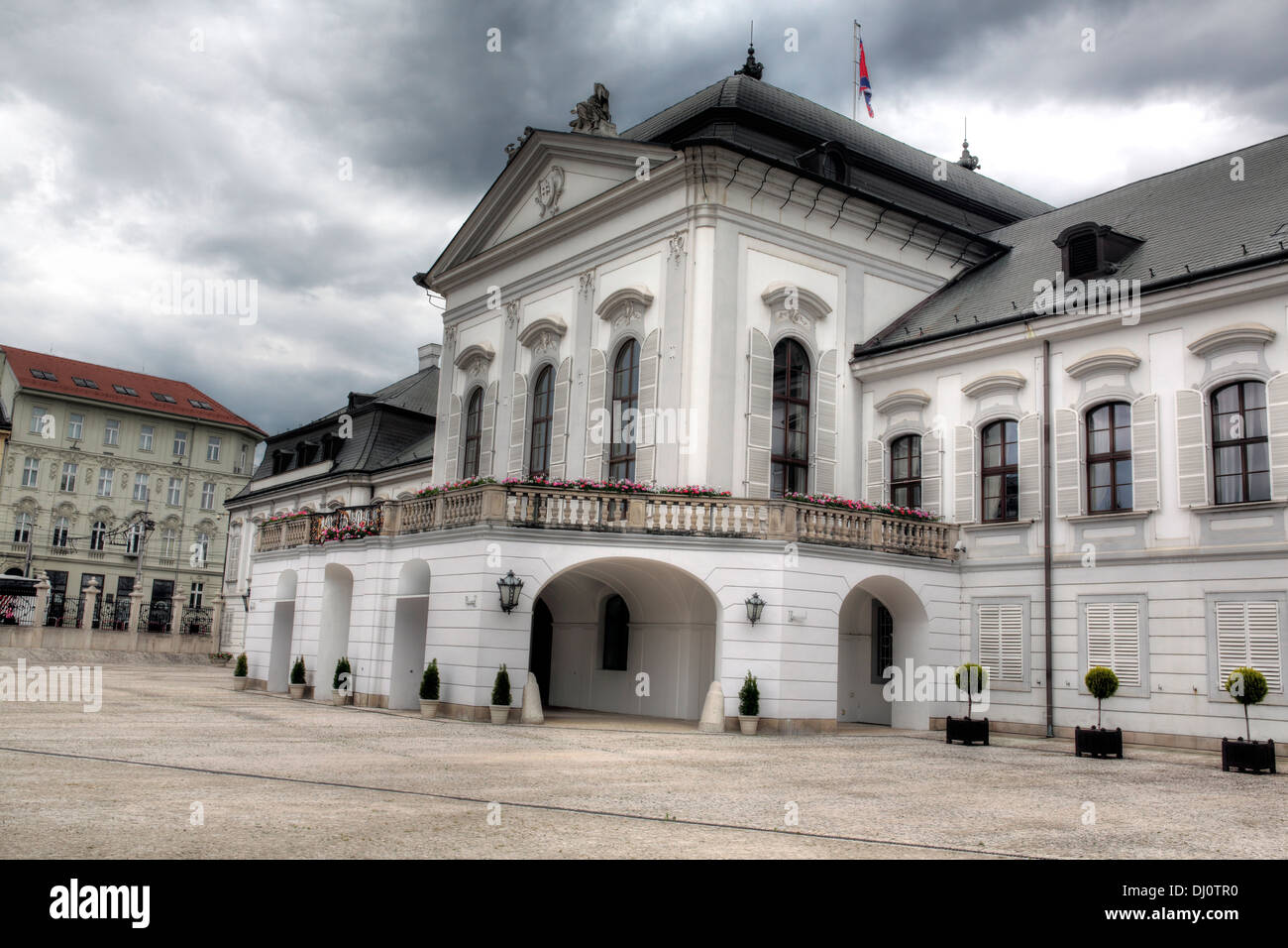 Grassalkovich Palace, seat of the president of Slovakia, Bratislava, Slovakia Stock Photo