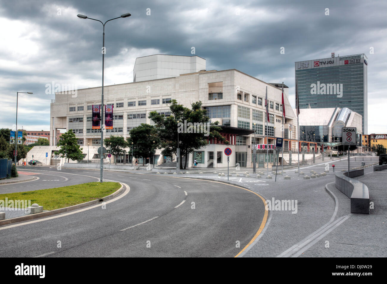 New Slovak National Theatre building, Bratislava, Slovakia Stock Photo