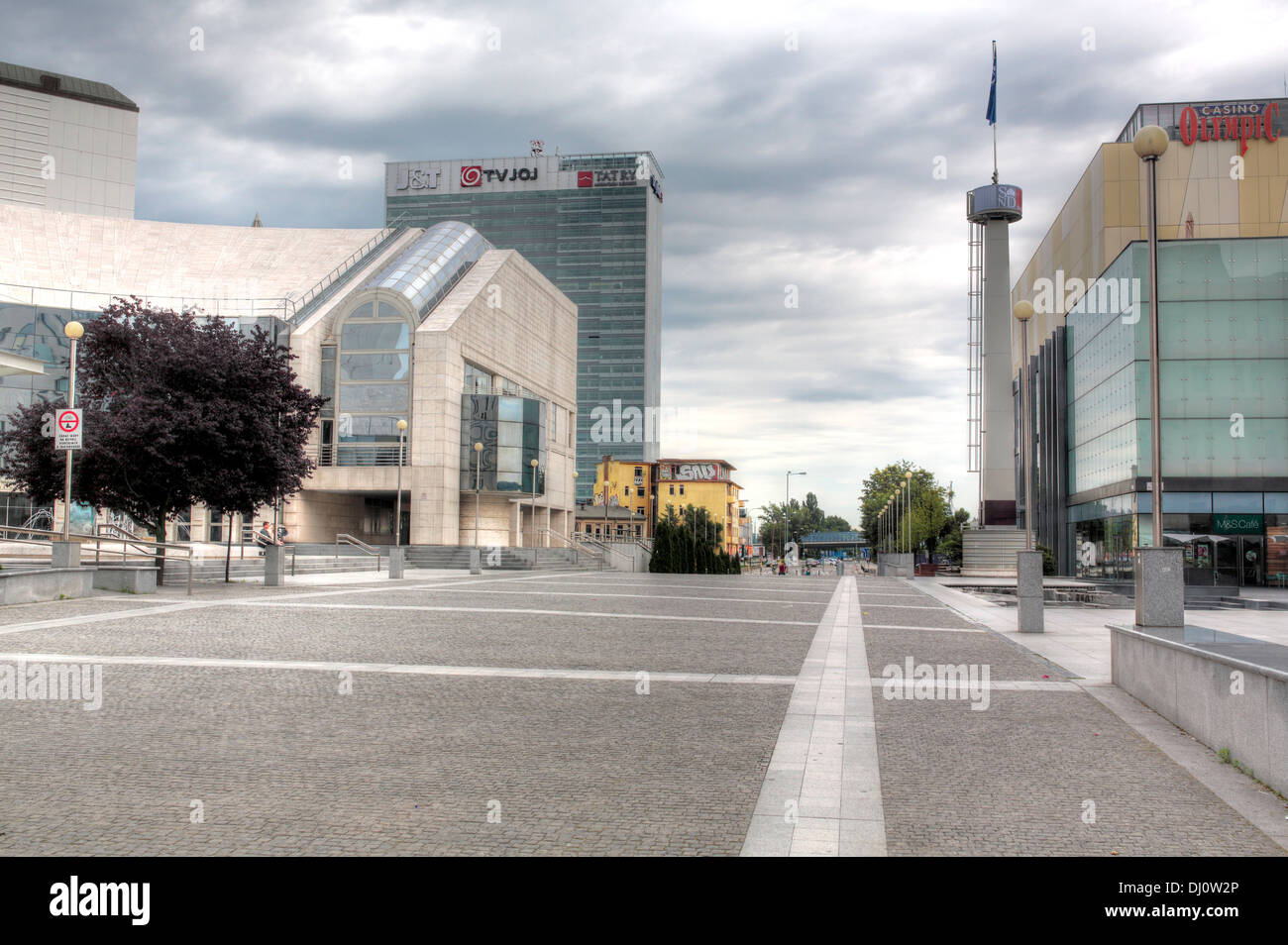 New Slovak National Theatre building, Bratislava, Slovakia Stock Photo