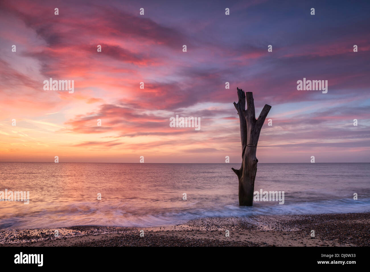 Sunrise at Benacre on the Suffolk Coast Stock Photo - Alamy