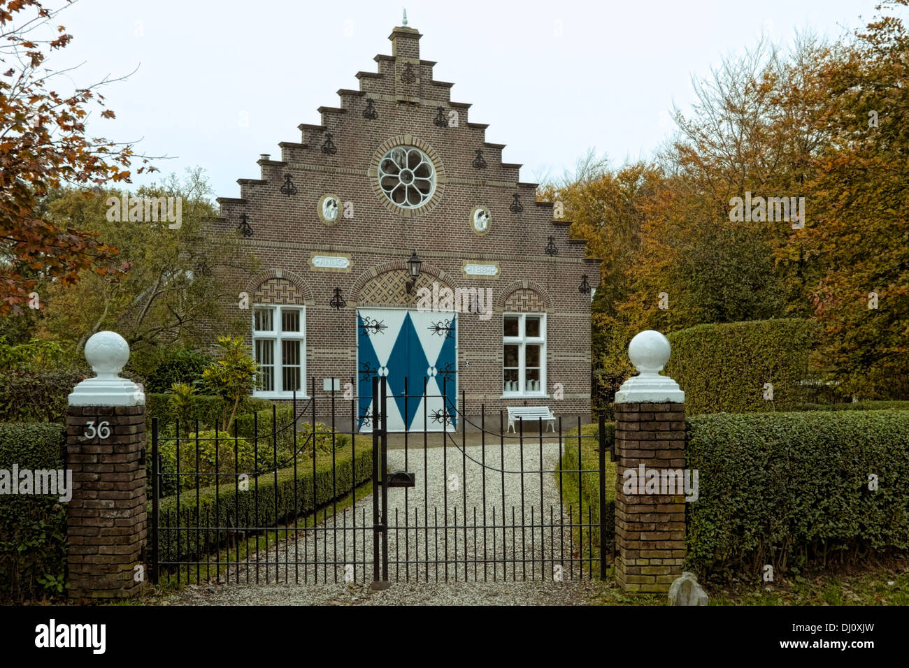 Historic coach house at Nieuw Leeuwenhorst, Noordwijkerhout, South