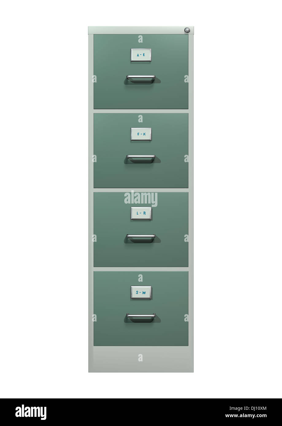 3d Digital Render Of A Stack Cabinet Isolated On White Background