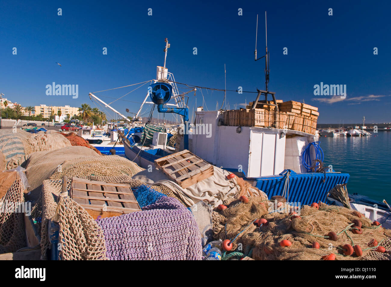 Fisherman's Wharf, Port of Garrucha, Almeria, Spain Stock Photo