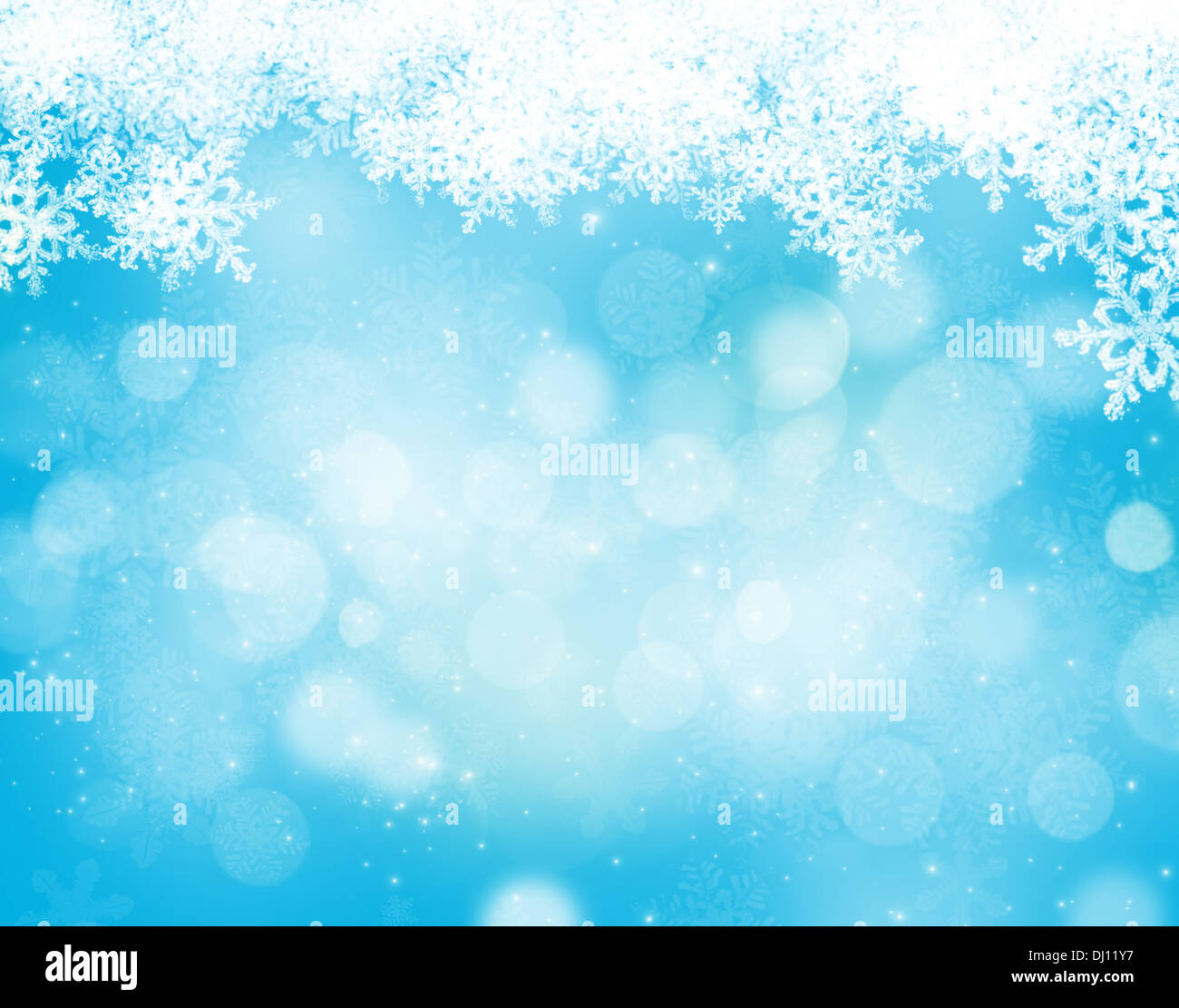 Abstract blue and white christmas background with snowflakes Stock ...