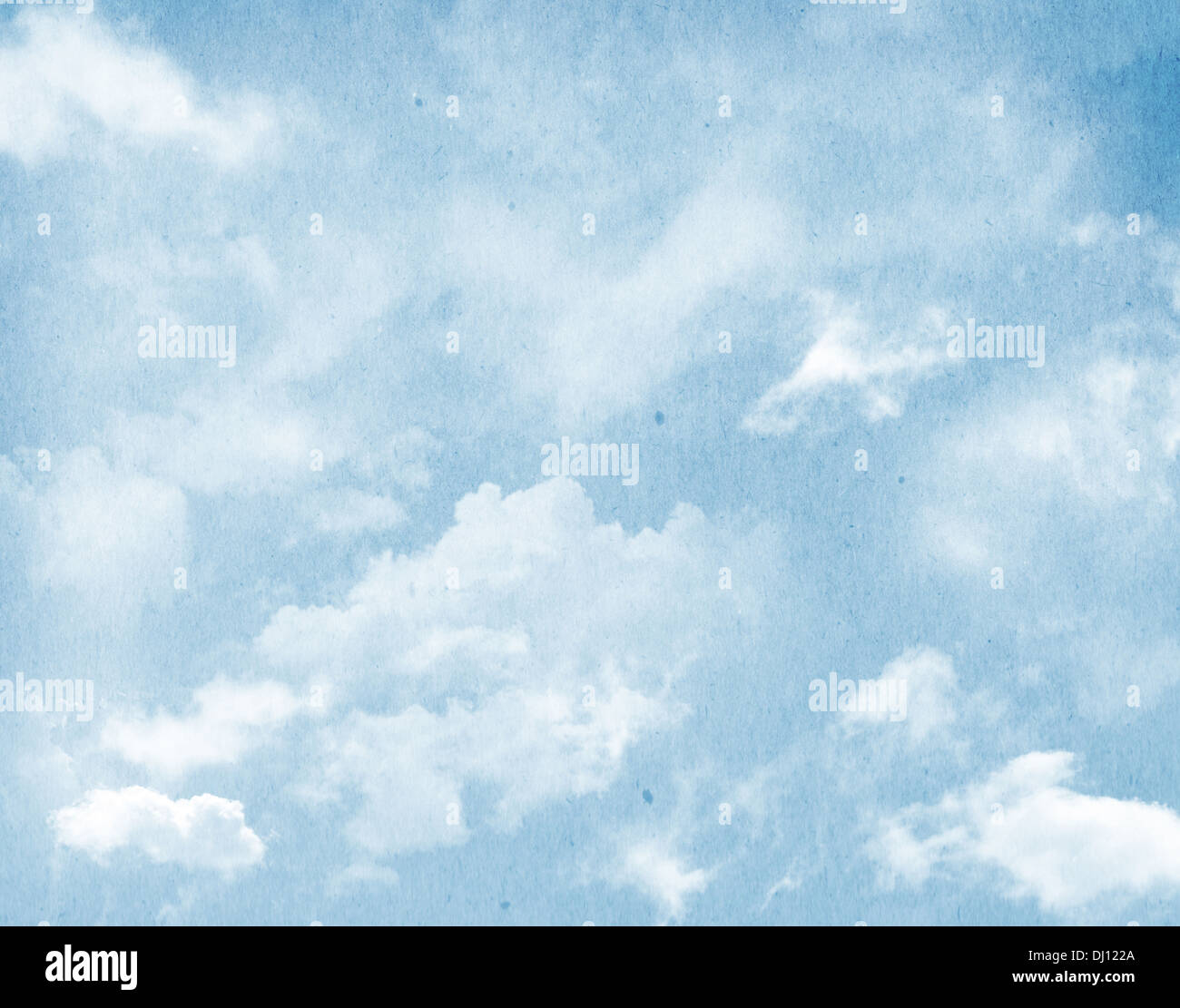 Blue sky and clouds paper texture background Stock Photo - Alamy