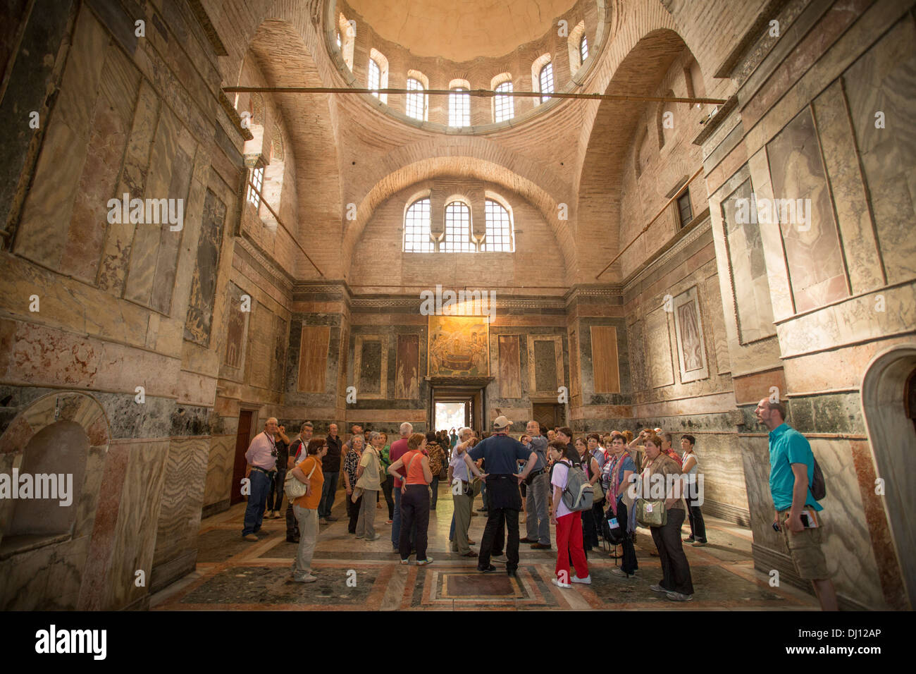 Mural / mosaic inside Church of the Holy Savior at Chora - Istanbul ...