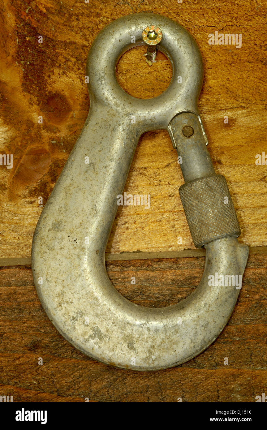 Fastener on wood background Stock Photo Alamy