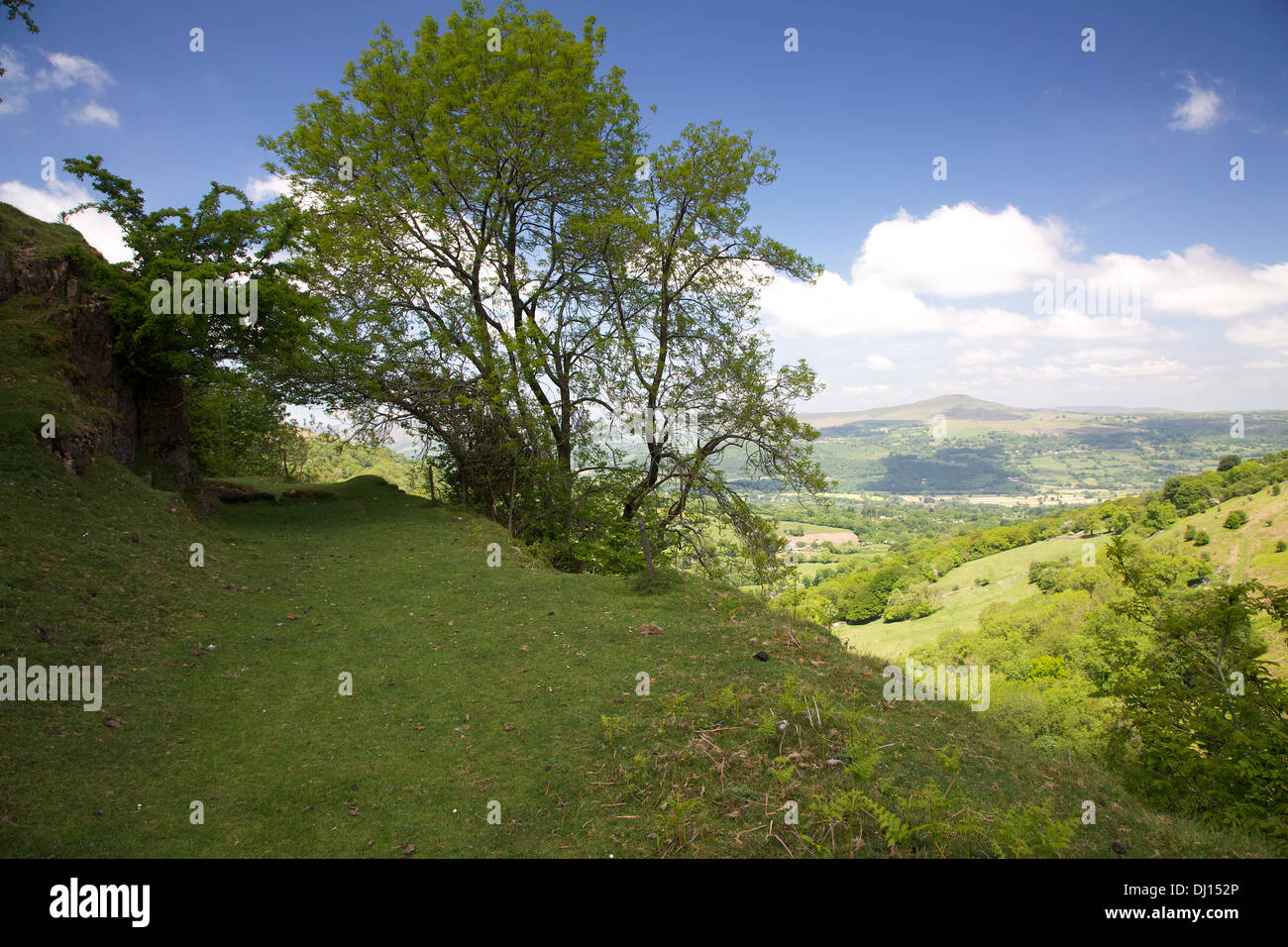 Hill's Tram Road, Cwm Llanwenarth, Abergavenny, Monmouthshire, UK Stock Photo