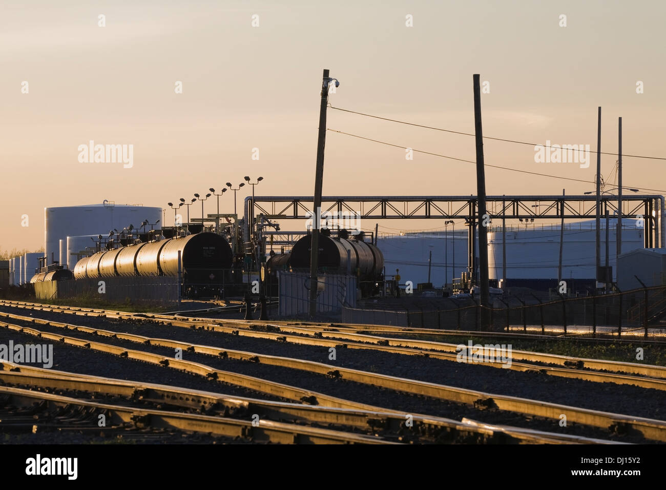 Oil Gas Refinery Tanks Storage High Resolution Stock Photography and