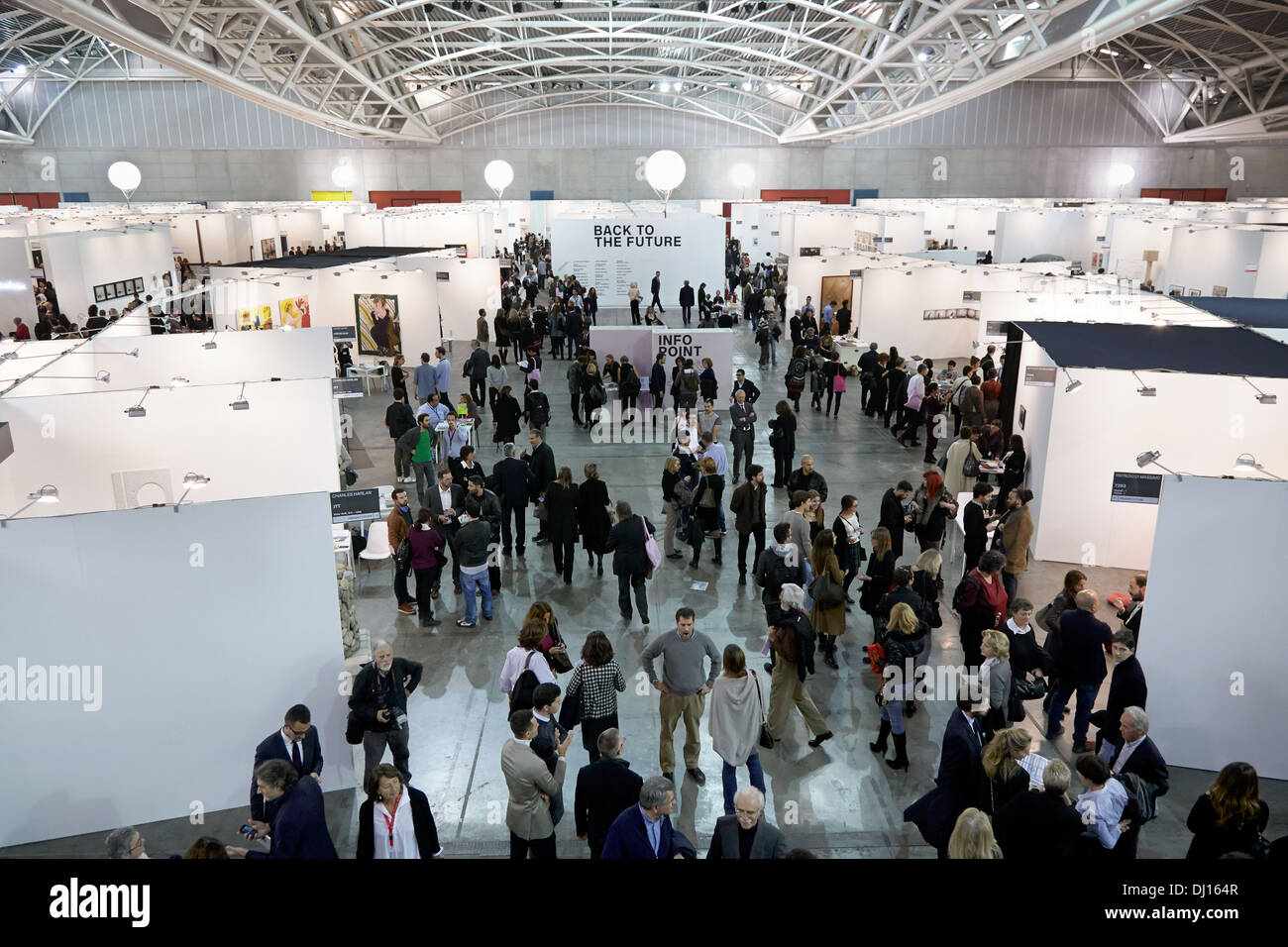 People at Artissima 2013 art fair opening in Turin, Italy Stock Photo