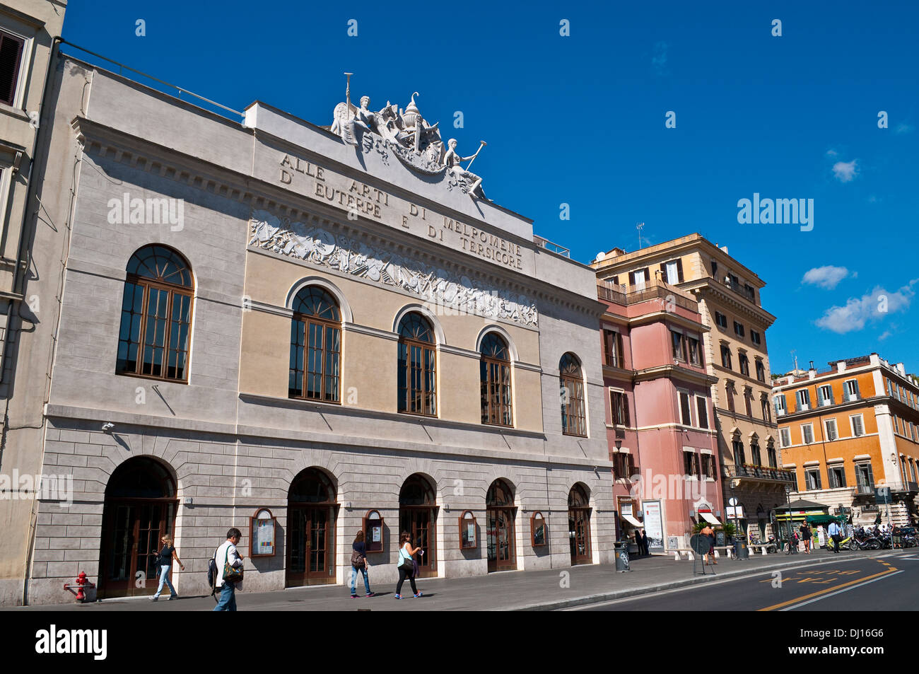 Teatro Argentina, 18th-century opera house and theatre, Largo di Torre Argentina, Campus Martius, Rome, Italy Stock Photo