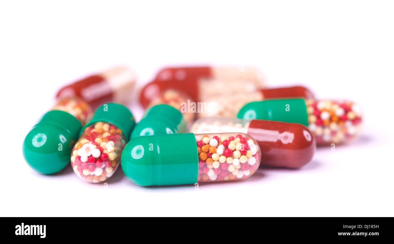 many pills Stock Photo