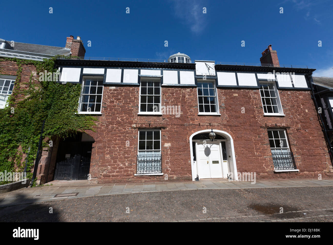 Exeter Cathedral Close Stock Photo Alamy