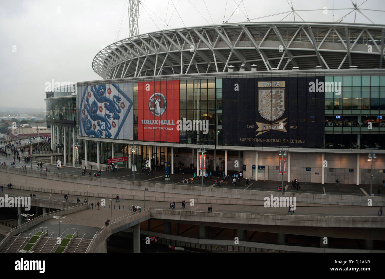 Wembley Stadium, England v Montenegro, World Cup qualifying football