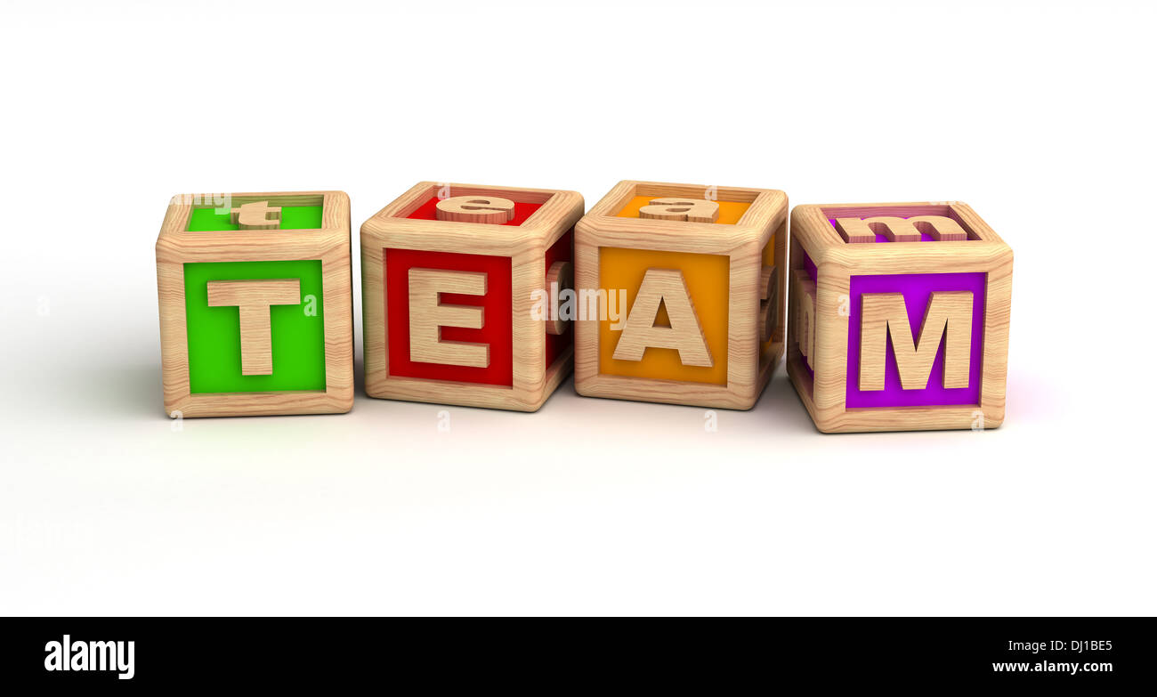 Playing blocks Stock Photo