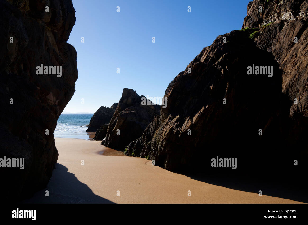 Coumeenoole Beach; Slea Head; Dingle Peninsula; County Kerry; Ireland Stock Photo