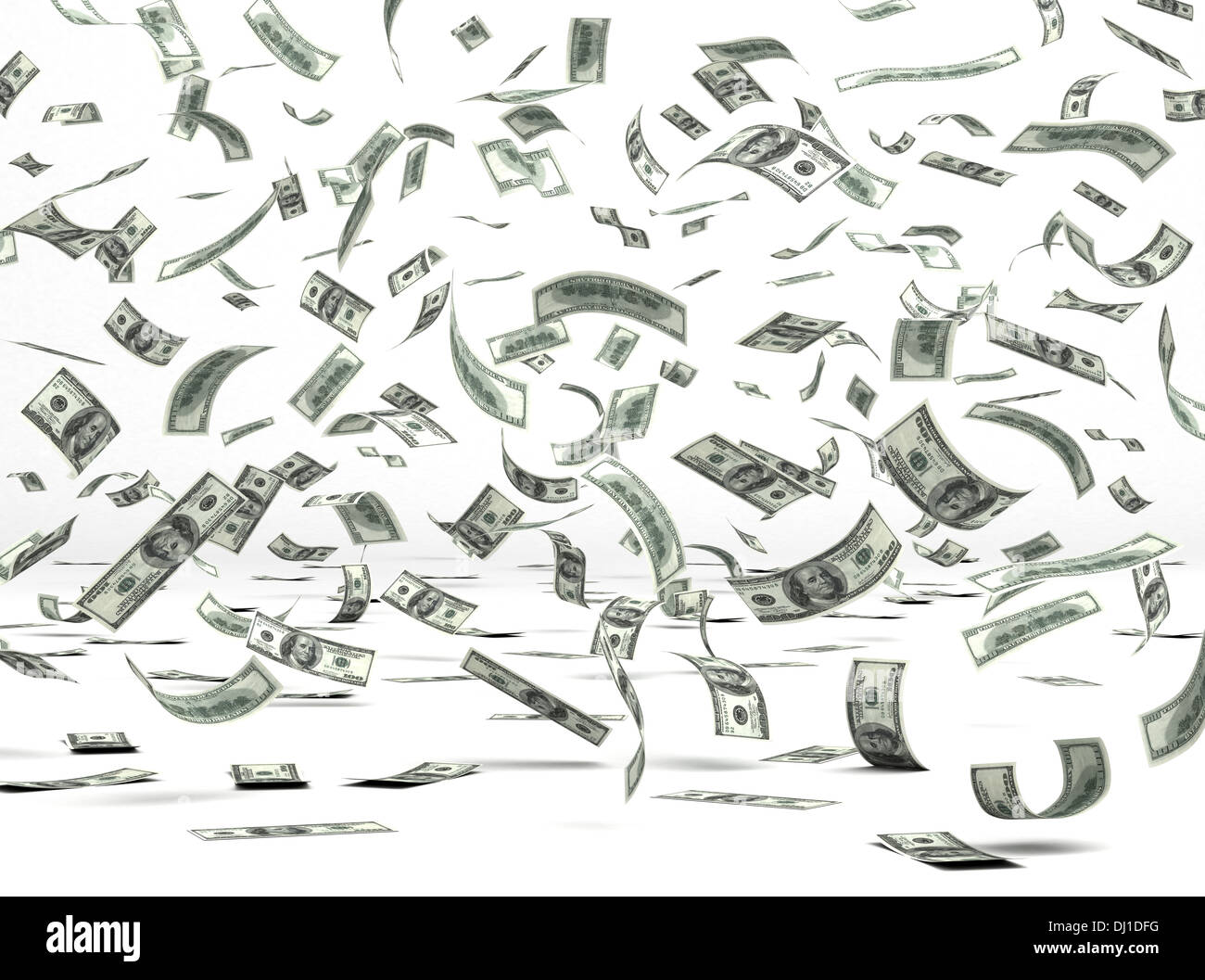 Money flying dollar hi-res stock photography and images - Alamy