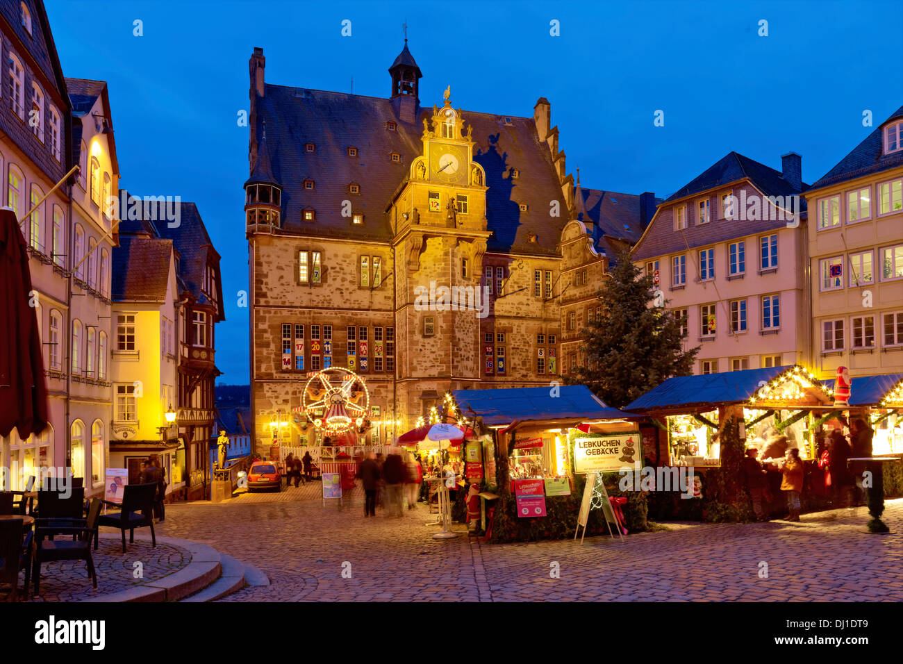 Christmas Market in Marburg, Hesse, Germany Stock Photo 62727737 Alamy
