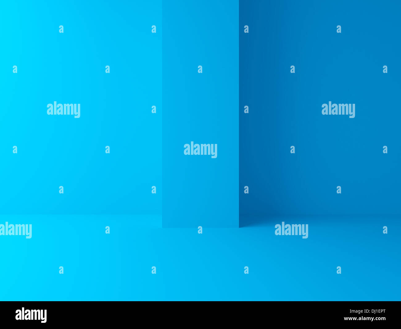 Abstract blue architecture background. Empty 3d interior Stock Photo ...