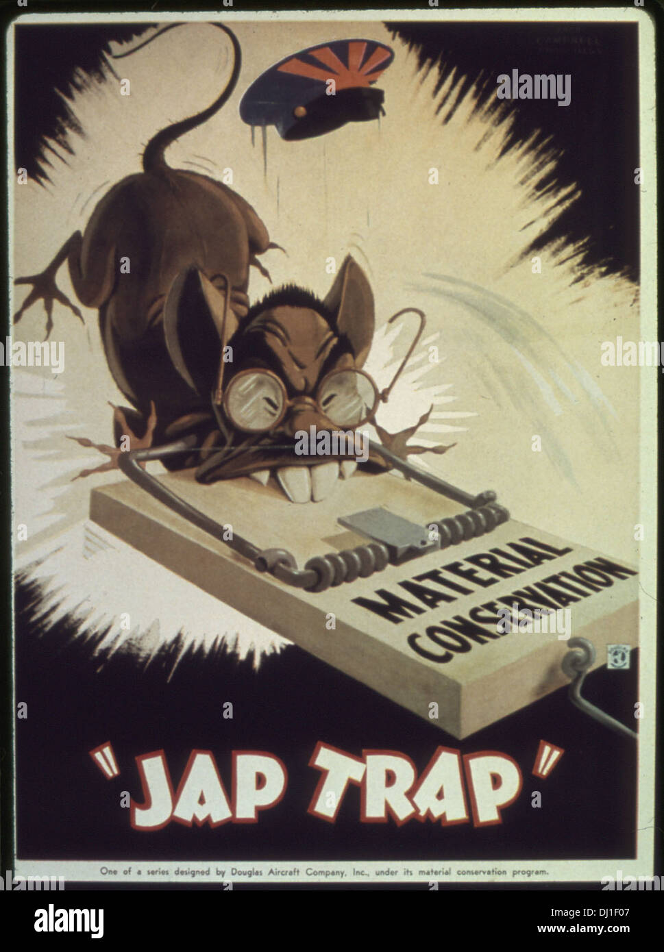 A World War II-era propaganda poster aimed at promoting vigilance ...