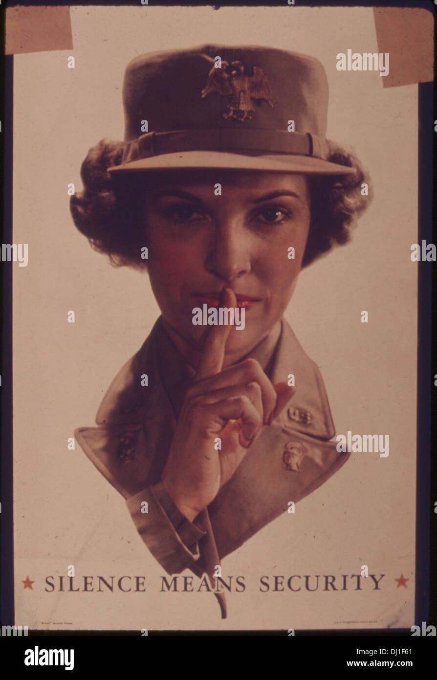 German world war ii poster silence hires stock photography and images