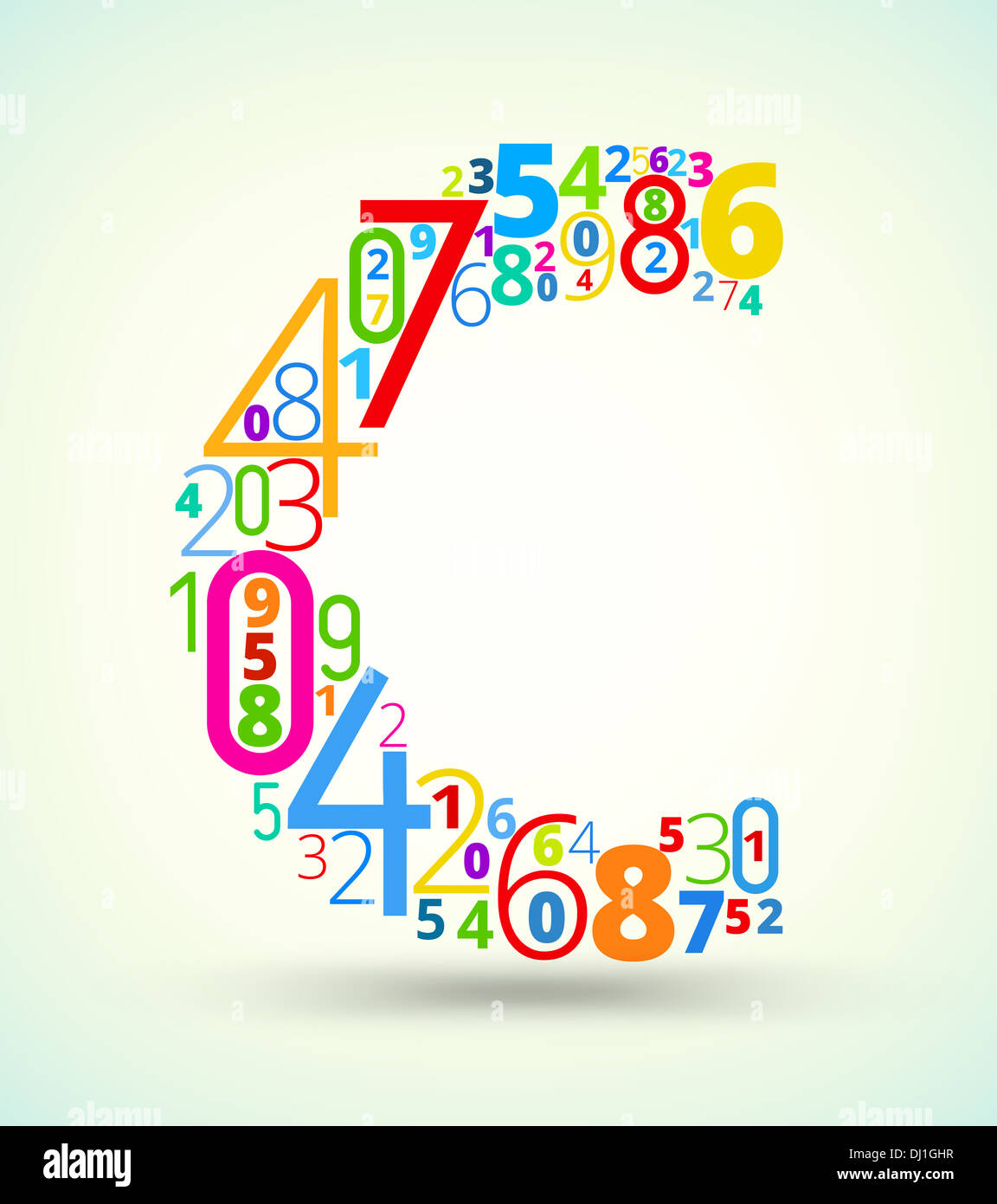 Mathematics text many random numbers hi-res stock photography and ...